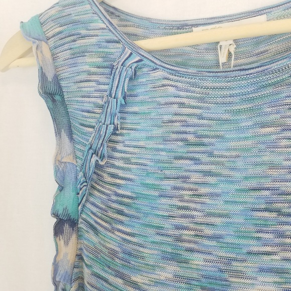 Maje Blue Stretchy Mandala Dress NWT - Picture 3 of 7